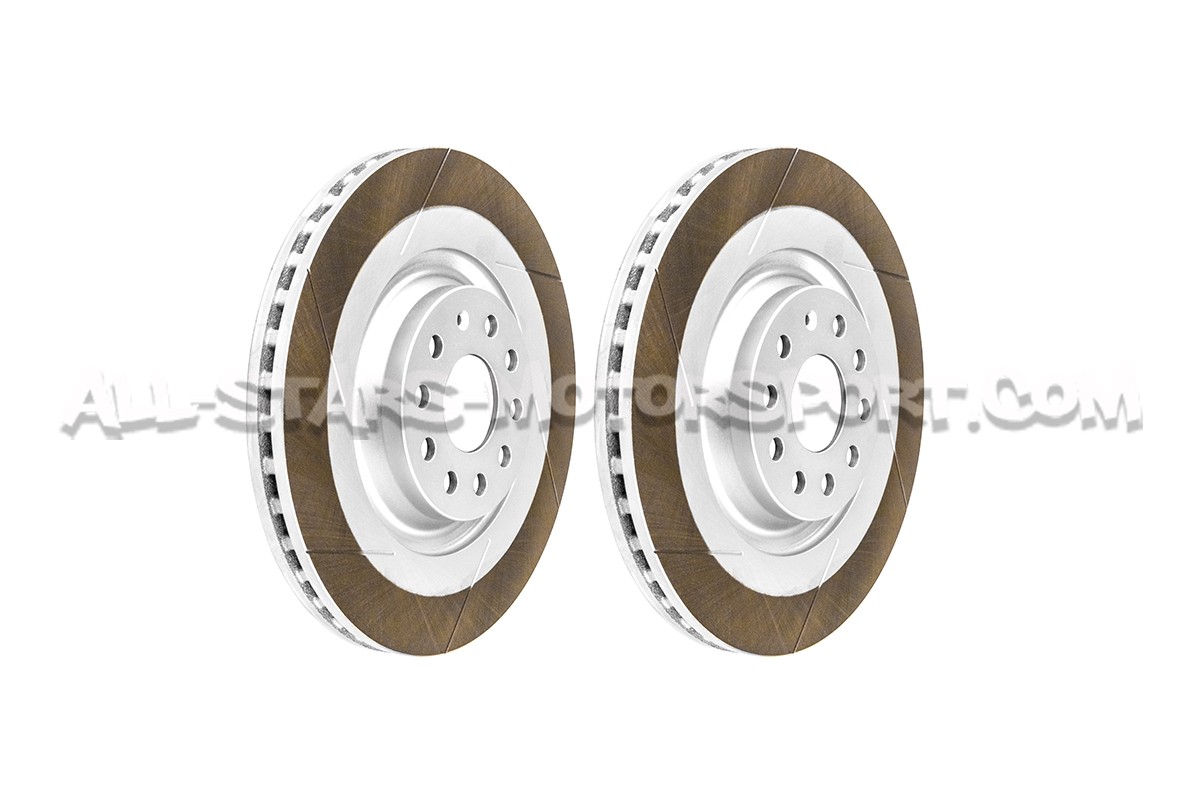 Discos de freno delanteros ranurados Dixcel FS 340mm para Golf 7 GTI / Golf 7 R / S3 8V / Leon 3 Cupra / TT 8S