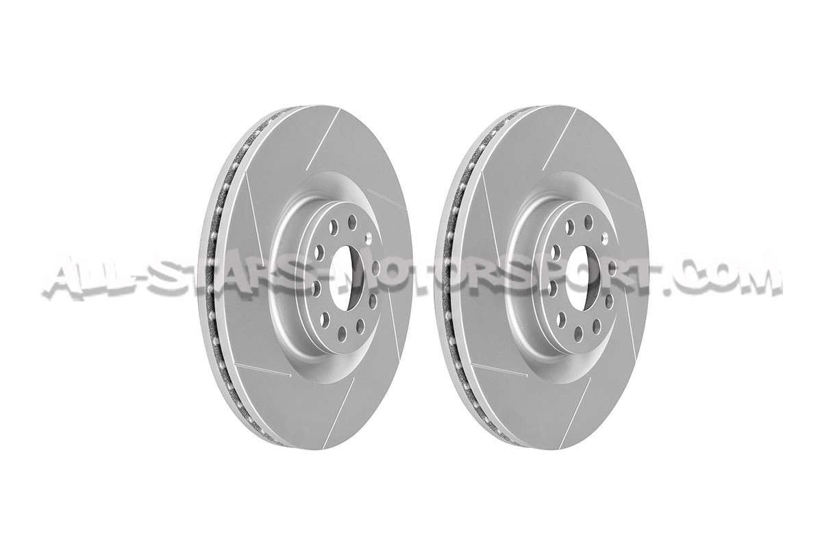 Discos de freno delanteros ranurados Dixcel SD 345mm para Golf 5 R32 / S3 8P / Leon 2 Cupra / Golf 6 R