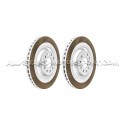 Disques de frein avants rainurés Dixcel FS 345mm pour Golf 5 R32 / ...
