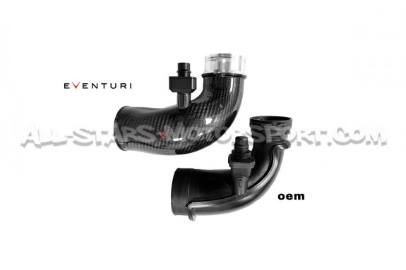 Tubos inlet de turbo de carbono Eventuri para BMW M5 F90 / M8 F9x