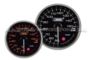 Prosport Supreme 60mm Red / White Oil Temperature Gauge