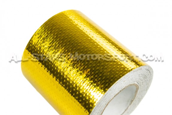 Heat protective reflective gold tape 5cm x 5m