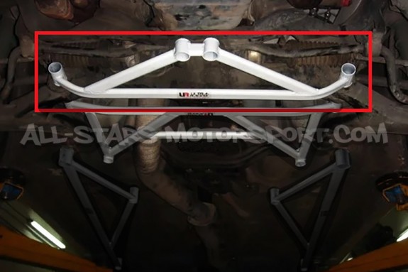 Barra de refuerzo inferior delantera de 4 puntos Ultra Racing para ...