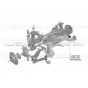 Silentblocks delanteros de brazos de suspension inferiores traseros Whiteline para Nissan R35 GTR