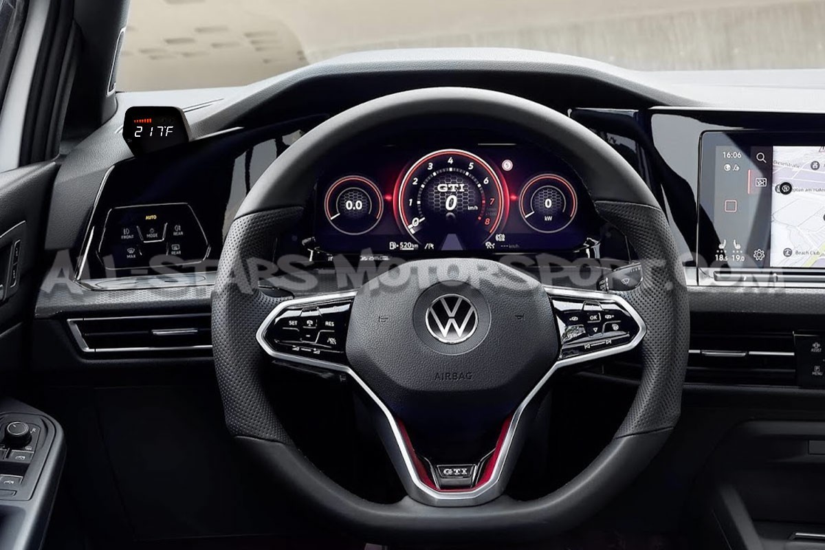 Reloj digital P3 Gauges para rejilla de ventilacion de Golf 8 GTI