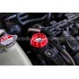 Bouchon d'huile HKS rouge pour Honda Civic EG6 / EK4 / EP3 / FN2 / FK2 / FK8 / FL5 / S2000 et Integra