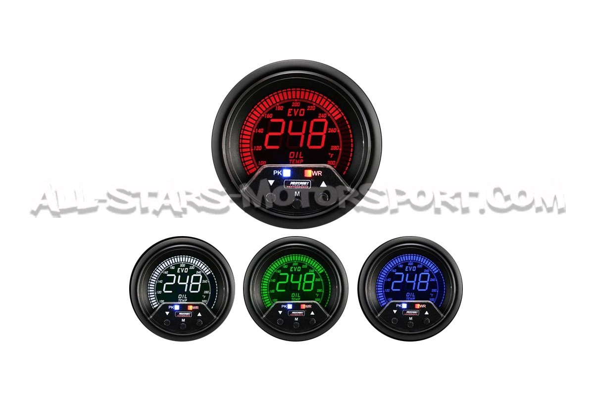 Reloj de temperatura de aceite Prosport Evo PK 60mm