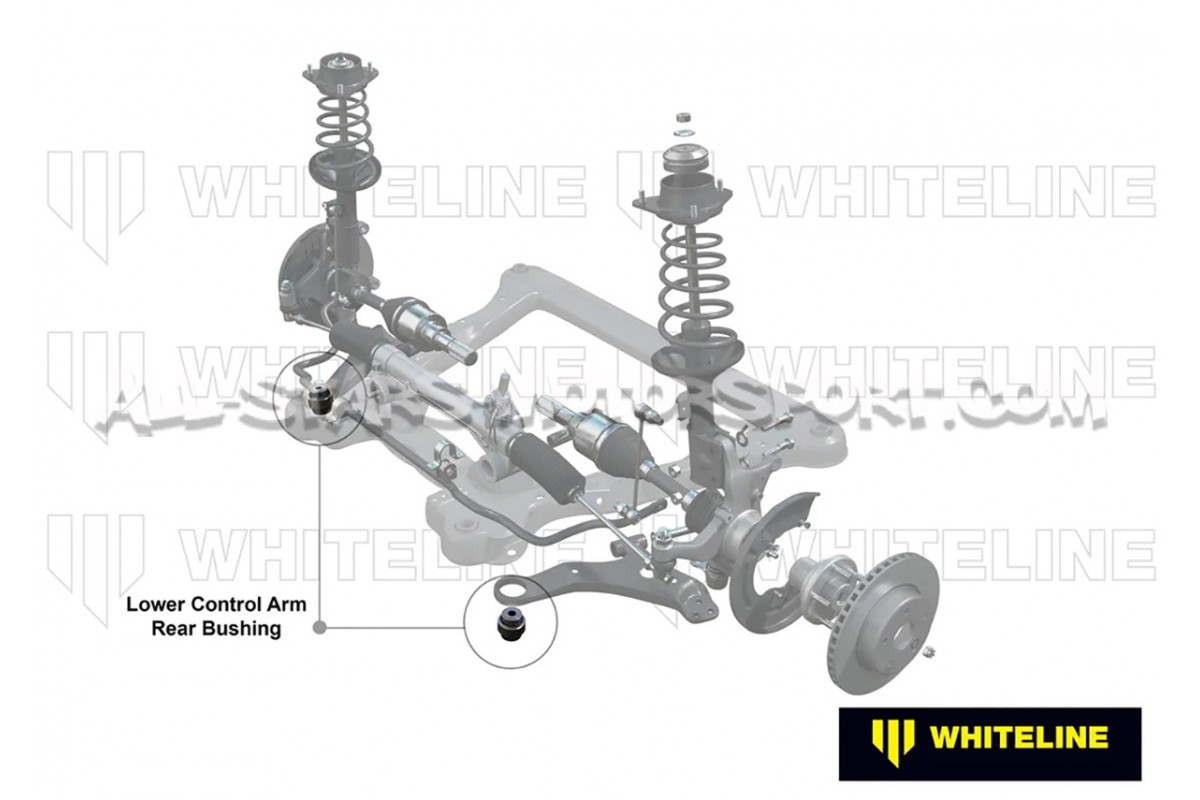 Kit silent blocs arrière de triangle avant Whiteline pour Toyota Ya...