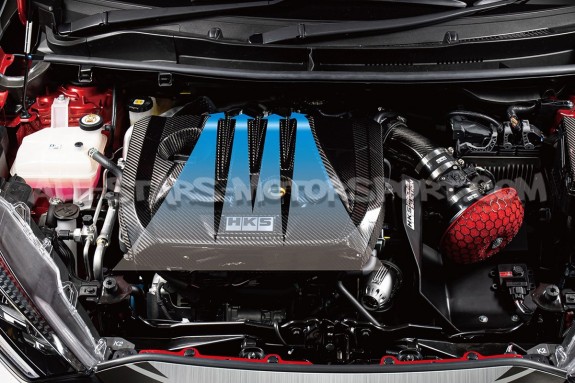 Couvre moteur HKS en carbone pour Toyota Yaris GR