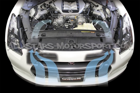 Admission carbone Gruppe M pour Nissan R35 GTR