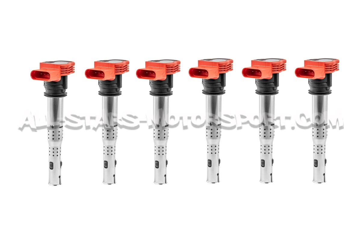 Bobinas de encendido rojas NGK tipo Audi R8 para Audi RS4 / S4 B5 y S4 B8 / S5 8T