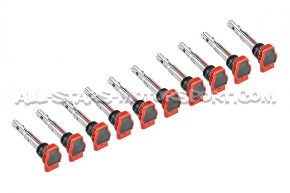 Bobinas de encendido rojas NGK para Audi R8 V10 / Lamborghini Huracan