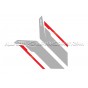 APR Sideburns Fender Decals Black or Silver / Red