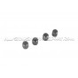 Tapones de valvulas de llantas Dinan negro, plata o gunmetal