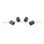 Tapones de valvulas de llantas Dinan negro, plata o gunmetal