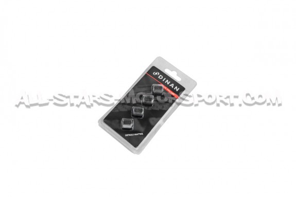 Tapones de valvulas de llantas Dinan negro, plata o gunmetal