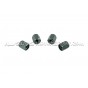 Tapones de valvulas de llantas Dinan negro, plata o gunmetal