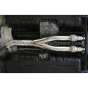 Tube d'échappement central Y Pipe decata sans resonateur HKS pour N...