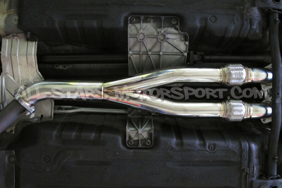 Tube d'échappement central Y Pipe decata sans resonateur HKS pour N...