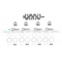 Stroker kit HKS 2.2L forgé pour Nissan 200sx S14 SR20DET