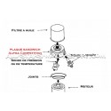 Plaque Sandwich Alpha Competition pour Volkswagen / Seat / Audi / H...
