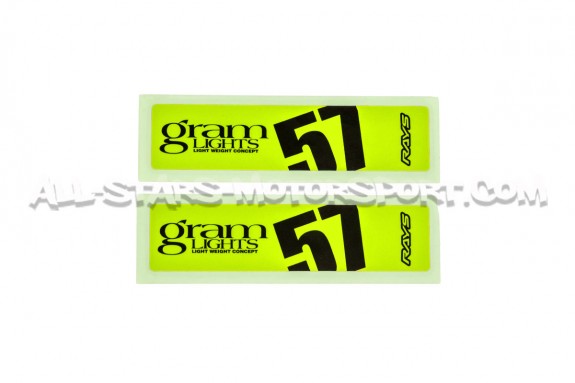 Pegatinas para llantas Gram Lights 57CR rojo, amarillo, blanco, nar...