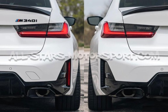 BMW M340i G20 LCI (Facelift) Acexxon Honeycomb Rear Reflector Deletes