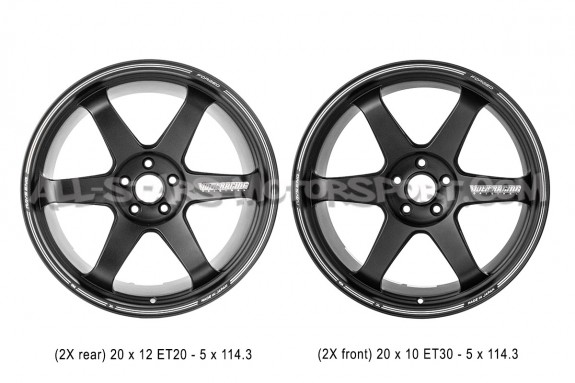 Llantas Volk Racing TE37 Ultra Track Edition II Black 20x10 y 20x12...