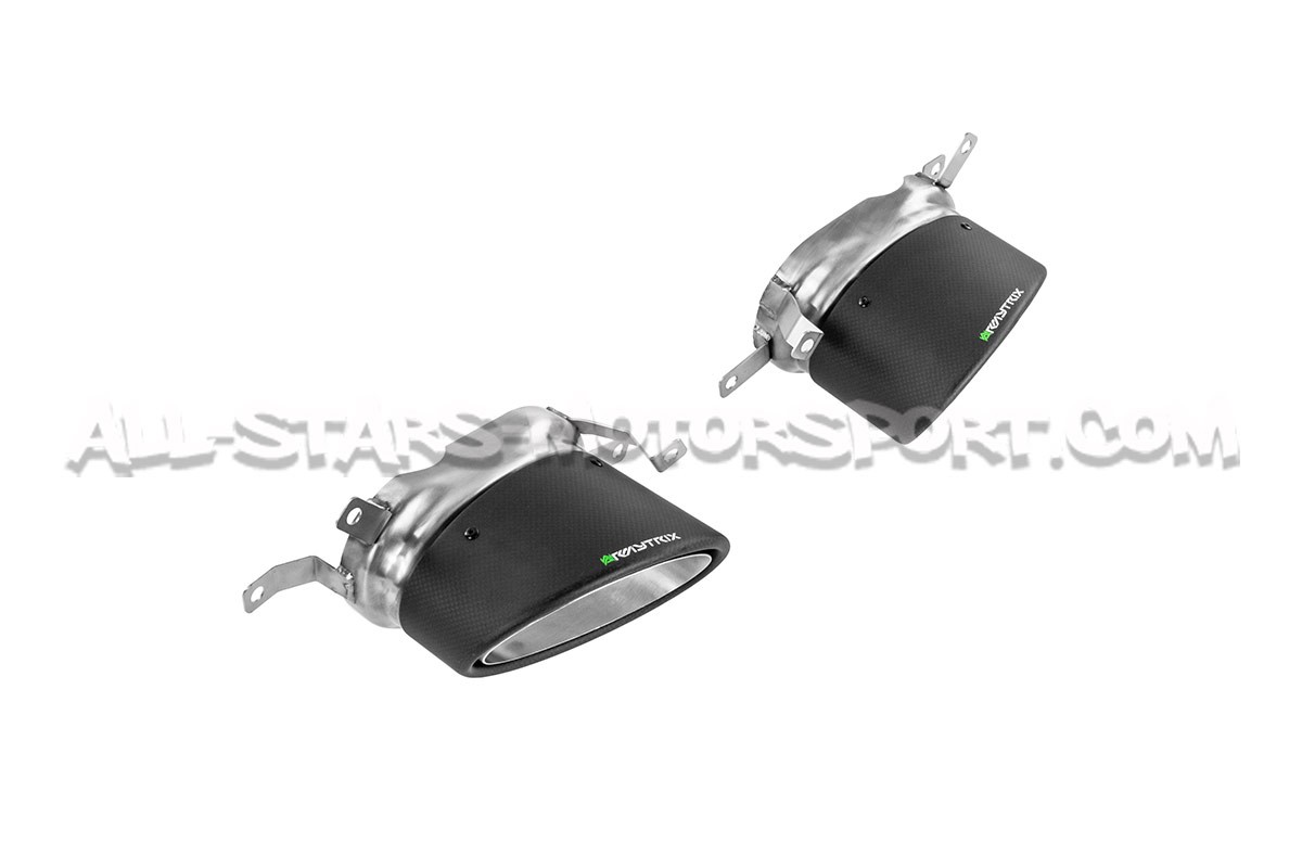 Armytrix Carbon Fiber Oval Tailpipes For Audi RS3 8Y
