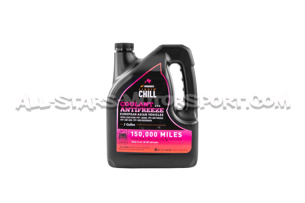 Liquide de refroidissement Mishimoto Chill rose G12+ pour Audi / Seat / Skoda / VW / Porsche