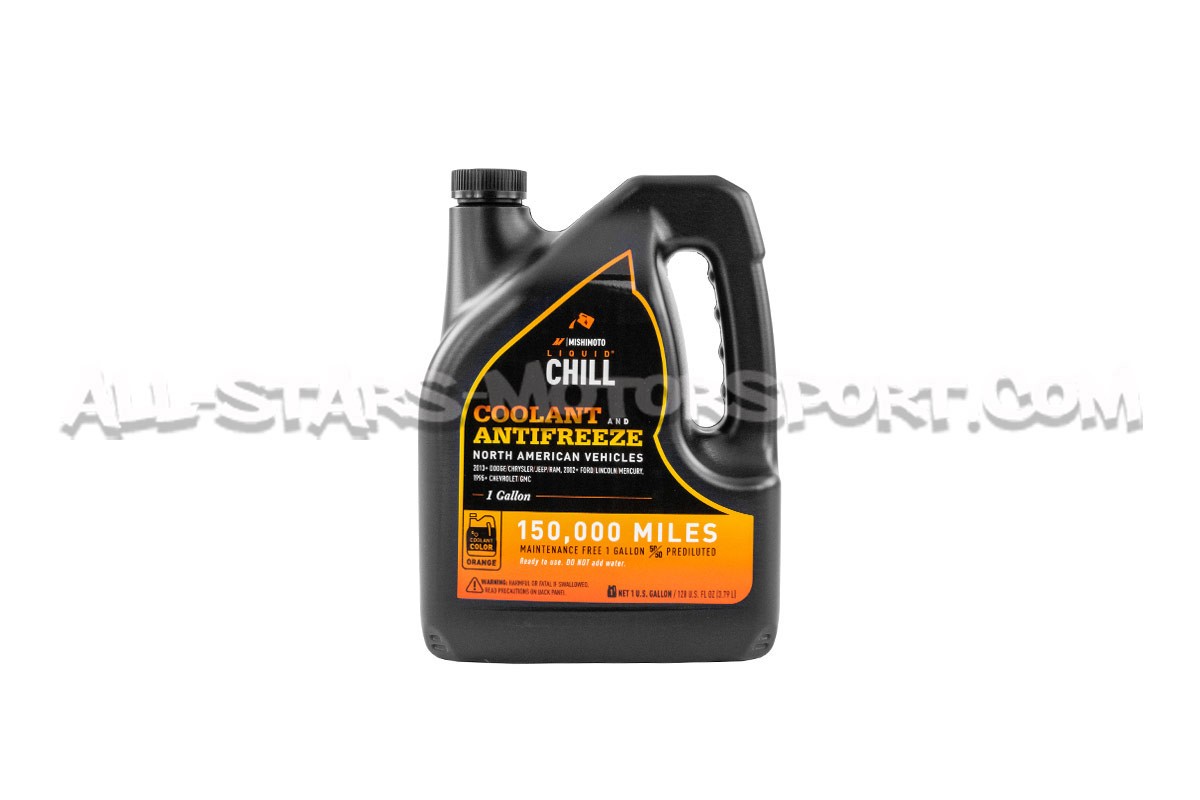 Liquide de refroidissement Mishimoto Chill Orange pour Ford, Dodge, Jeep, Chevrolet