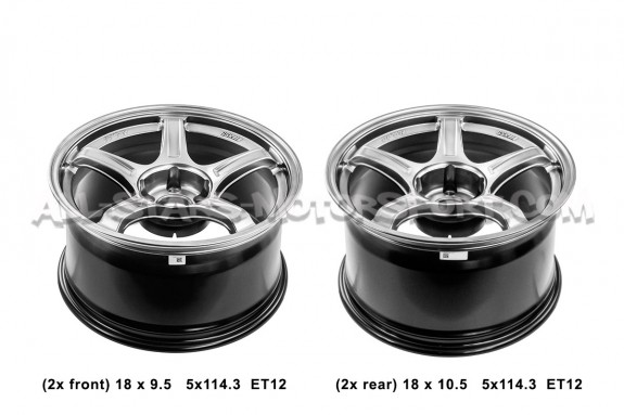 Jantes SSR GTX03 18x9.5 et 18x10.5 - 5x114.3 ET12 Silver pour Nissa...