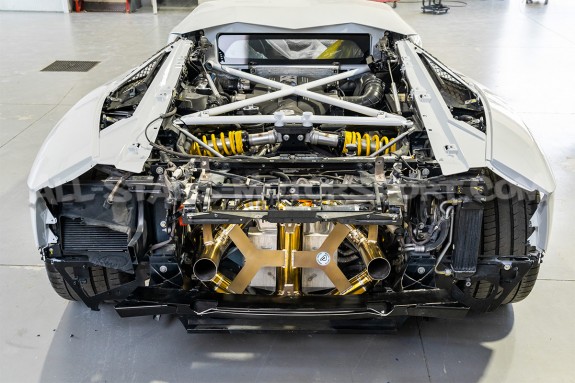 Echappement Race titane Alpha Competition pour Lamborghini Aventado...
