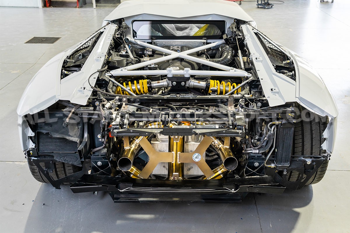 Escape de titanio Alpha Competition Race para Lamborghini Aventador...