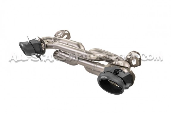Echappement Akrapovic Slip-On Titane pour Porsche 911 992 Turbo / S