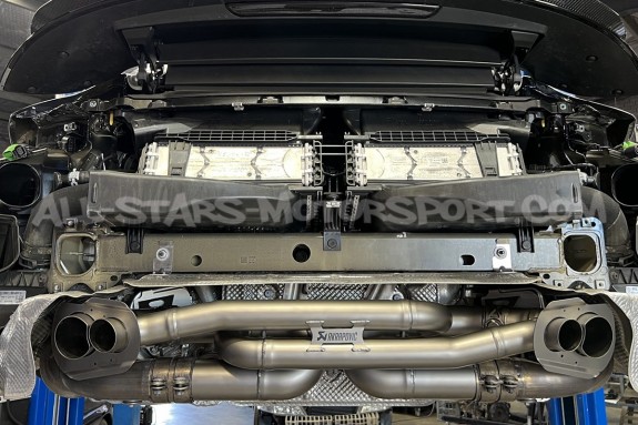 Escape Akrapovic Slip-On titanio para Porsche 911 992 Turbo / S