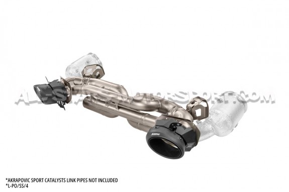 Echappement Akrapovic Slip-On Titane pour Porsche 911 992 Turbo / S