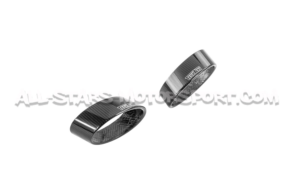 Embouts canules d'échappement carbone Techart pour Porsche 911 992 Turbo / S