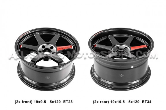 Llantas Volk Racing TE37 SL Black Edition III 19x9.5 y 19x10.5 para...