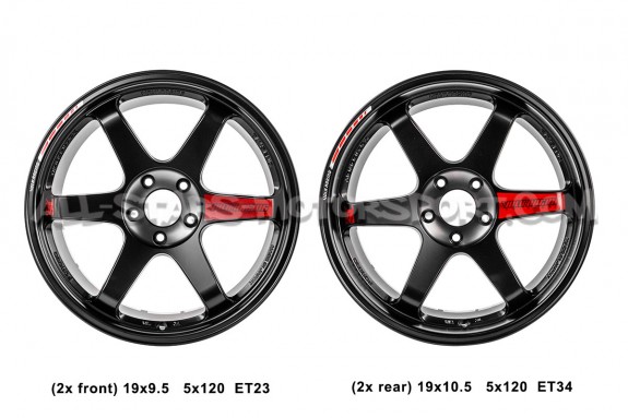 BMW M2 / M3 / M4 Volk Racing TE37 SL Black Edition III 19x9.5 and 1...