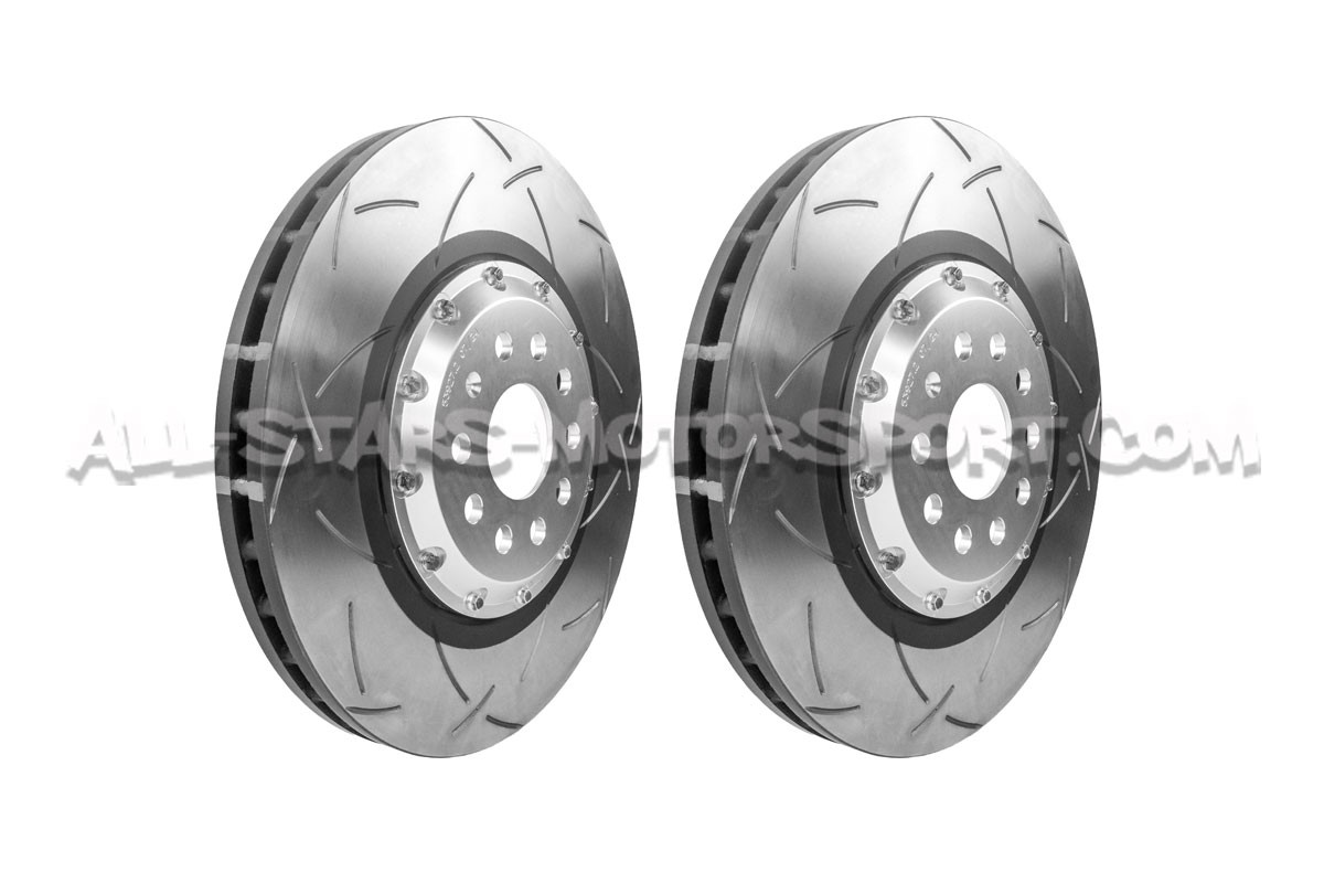Discos de freno delanteros DBA T3 ranurados para Golf 8 R / S3 8Y / Golf 8 GTI Clubsport