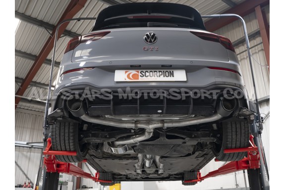 Echappement Catback / GPF Back Scorpion pour Golf 8 GTI Clubsport