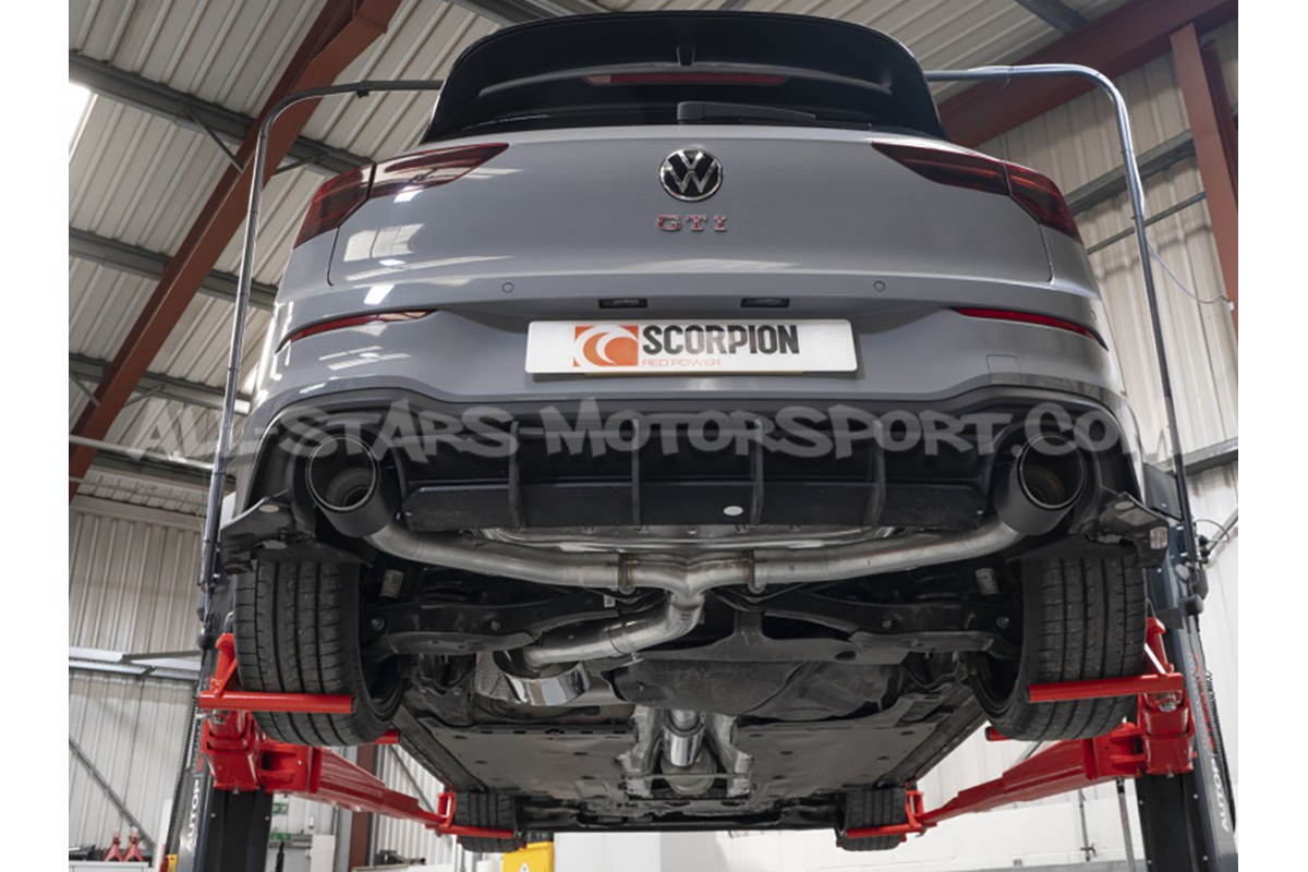 Echappement Catback / GPF Back Scorpion pour Golf 8 GTI Clubsport