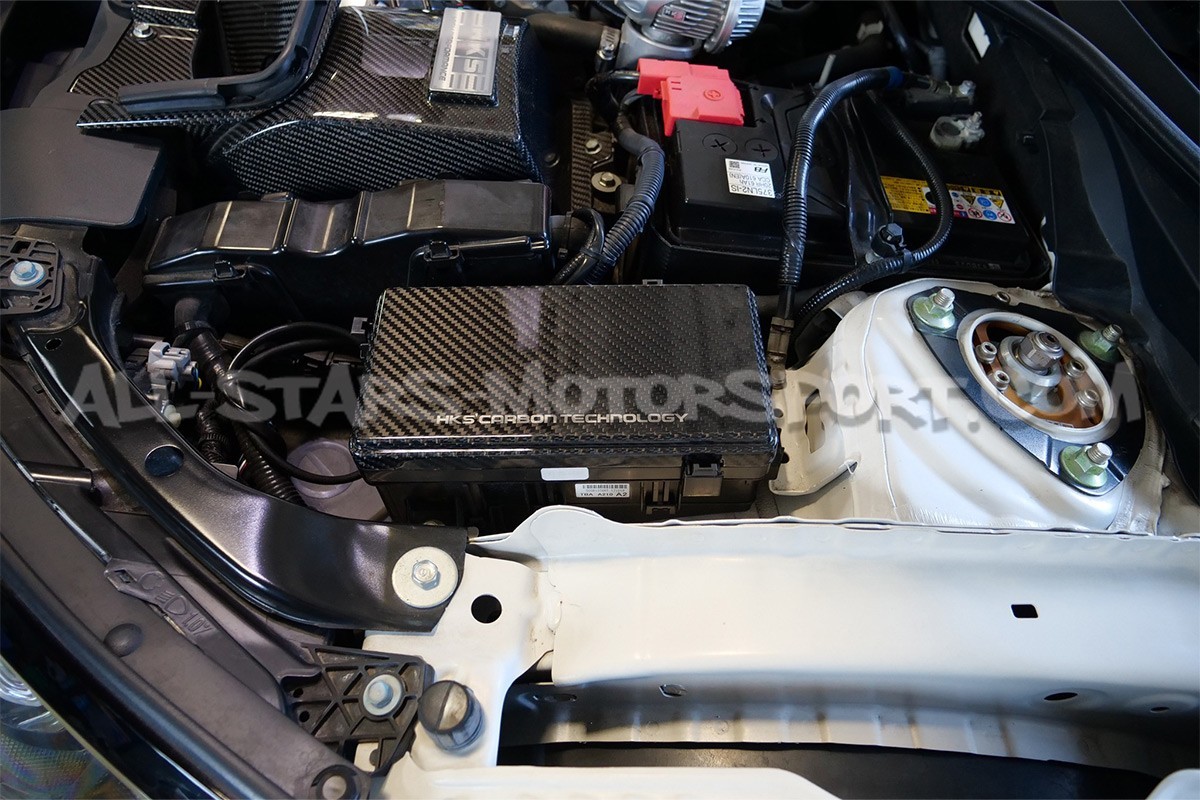 Tapa de caja de fusible HKS de carbono para Honda Civic Type R FK8