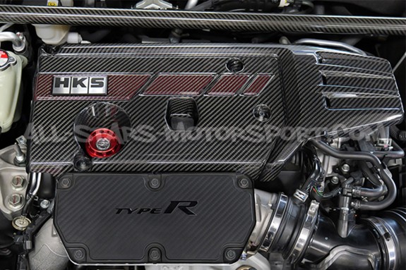 Tapa de motor HKS de carbono para Honda Civic Type R FK8 / FL5