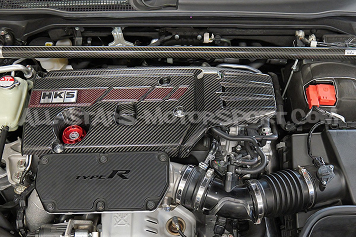 Couvre boite à fusible HKS en carbone pour Honda Civic Type R FL5