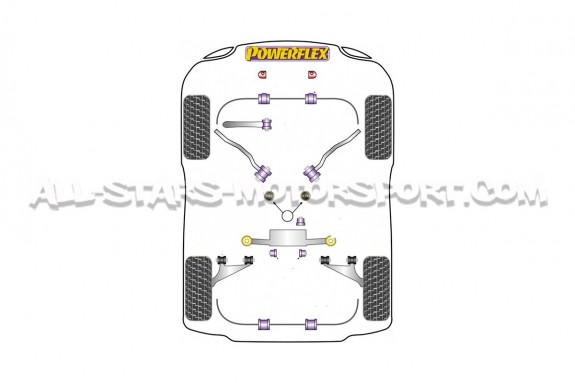 BMW E36 / E46 / E9x / F8x / M2 / M3 / M4 and Supra Mk5 Powerflex Tr...