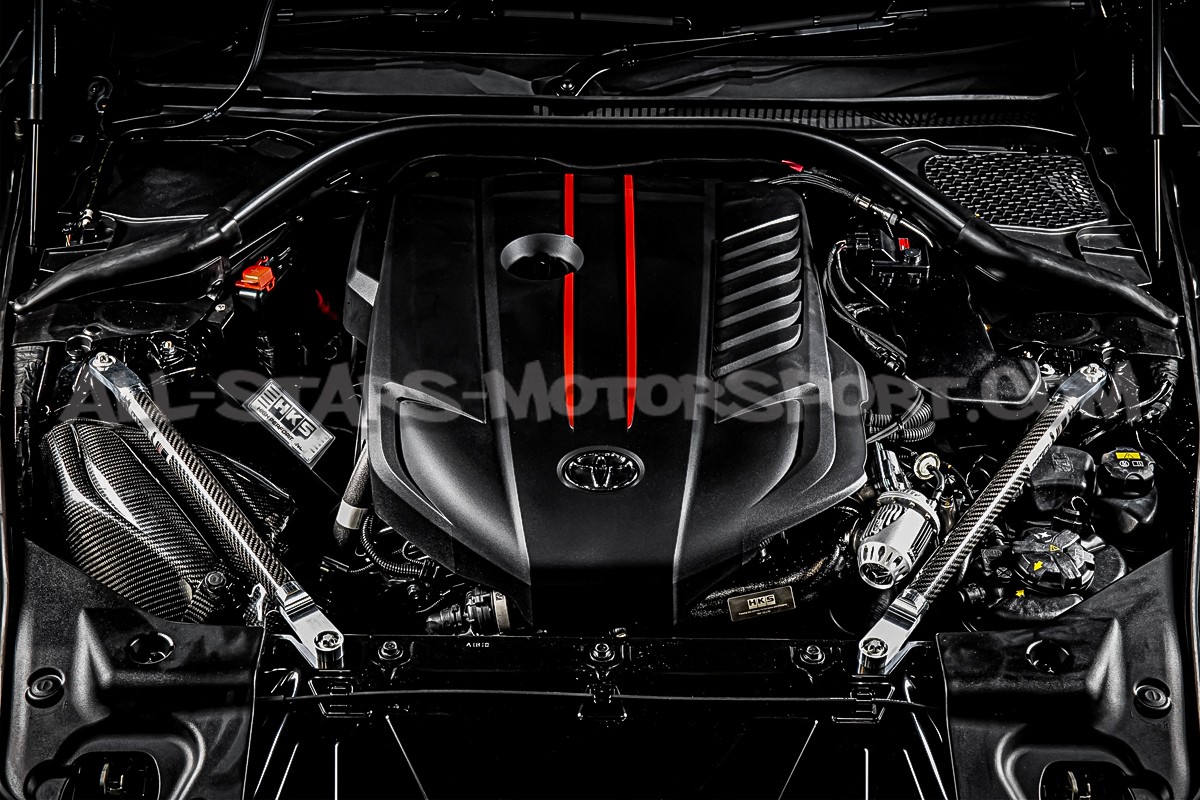 Toyota Supra GR 3.0 A90 MK5 HKS Carbon Fiber Strut Tower Bars And R...