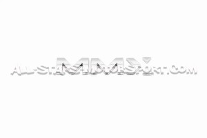 Badge emblème autocollant MMX noir brillant ou chrome