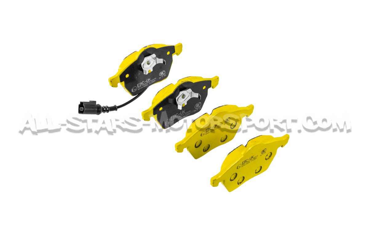 Pastillas de freno delanteras EBC Yellow Stuff para Audi S3 8L / TT 8N / Ibiza Cupra 6L / Leon 1M Cupra